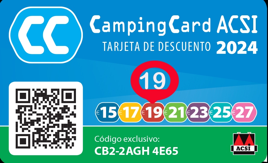 Carte acsi du guide acsi à L'Estartit. Offres et réductions au camping Ter en Espagne