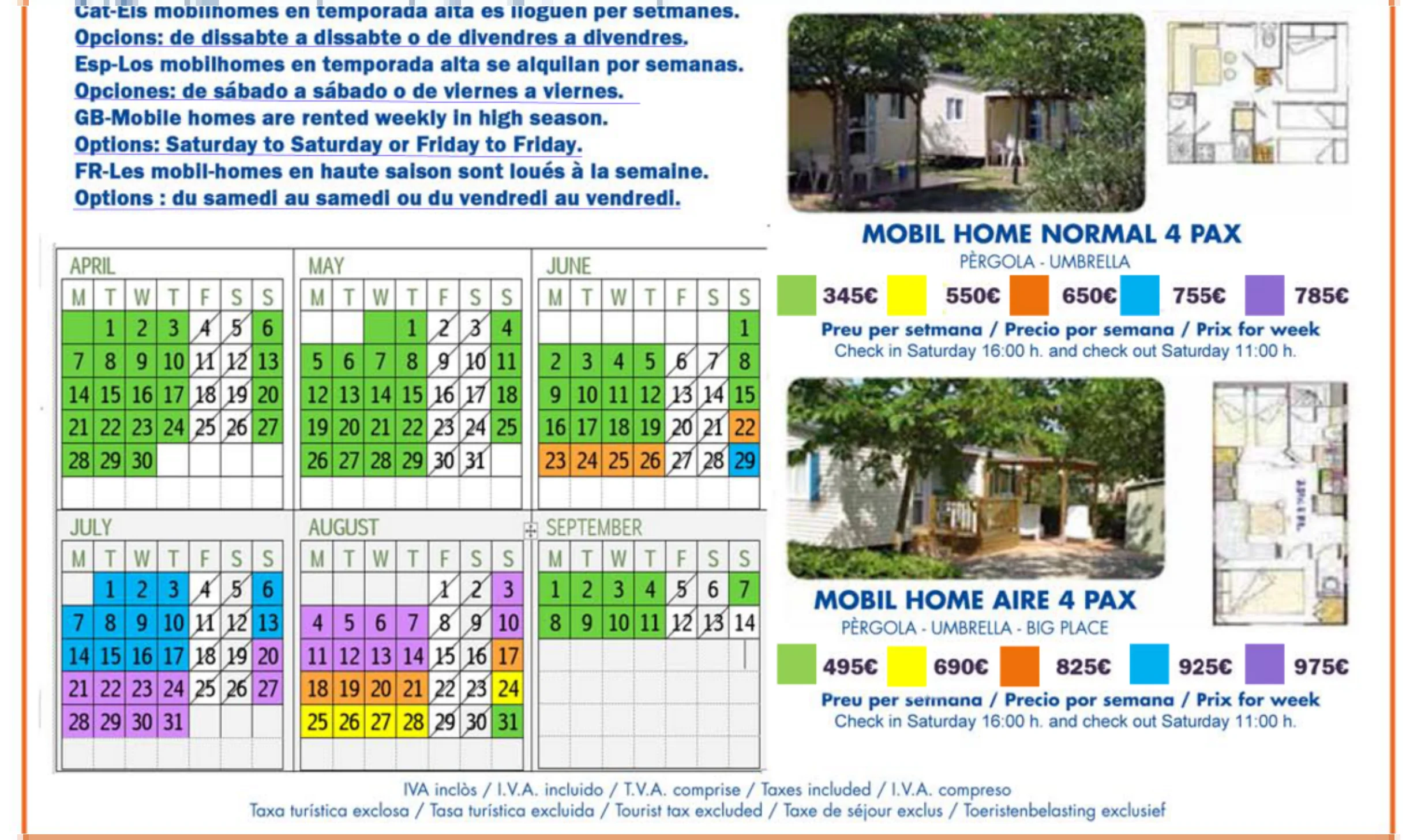 Location de bungalow à L'Estartit dans la Costa Brava.